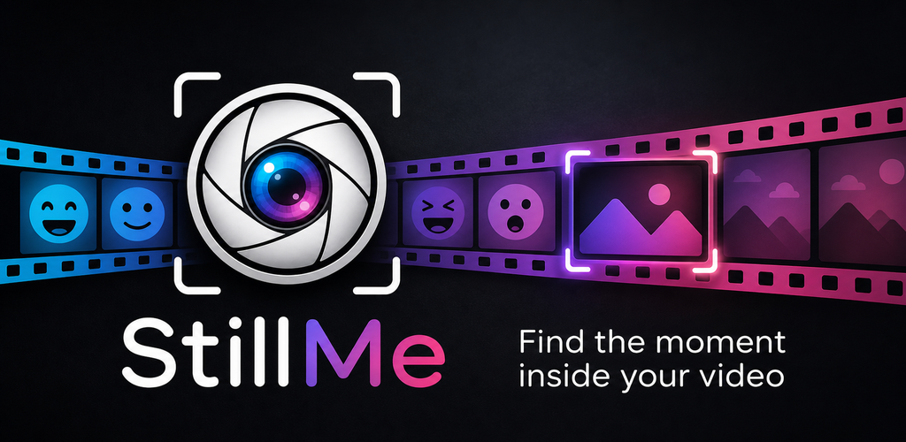 StillMe artwork showing memorable photo moments found inside a video.