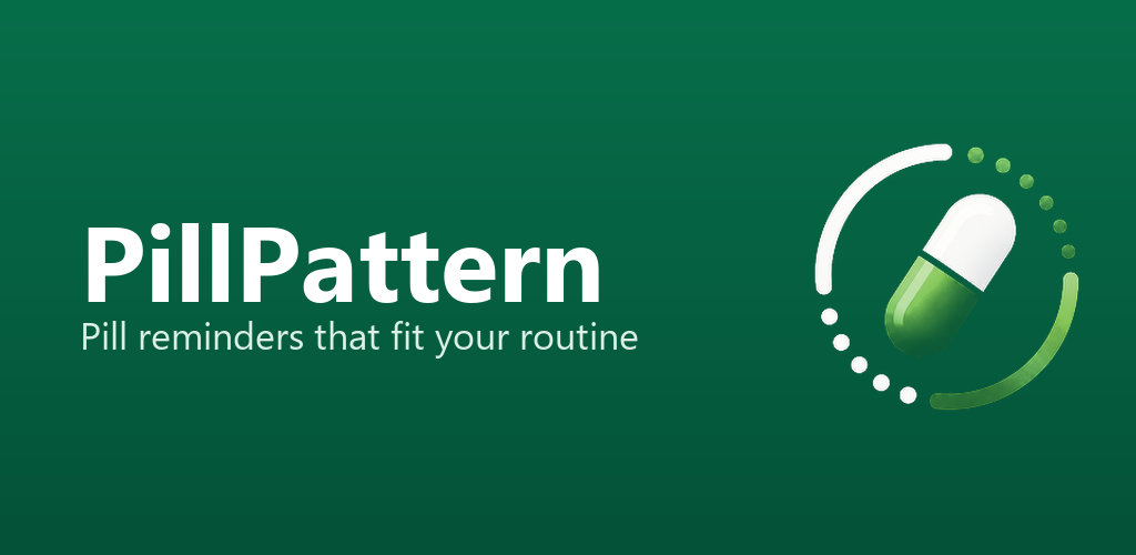 PillPattern medication reminder and tracking app feature artwork.